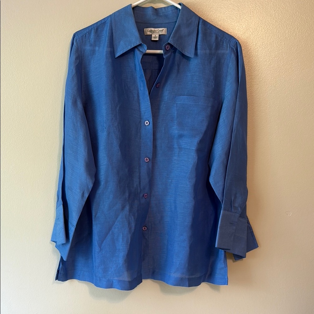 Coldwater Creek Royal Blue Blouse
